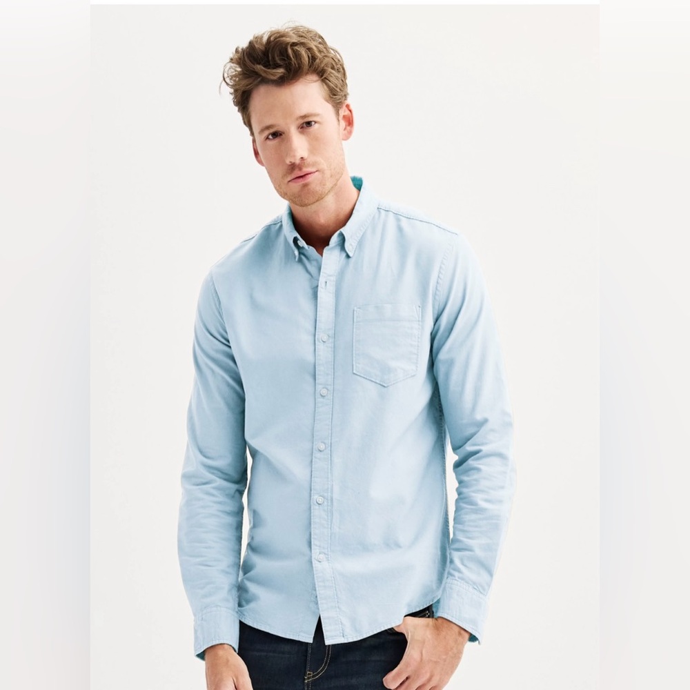 Soma Blue Oxford Button Down Shirt